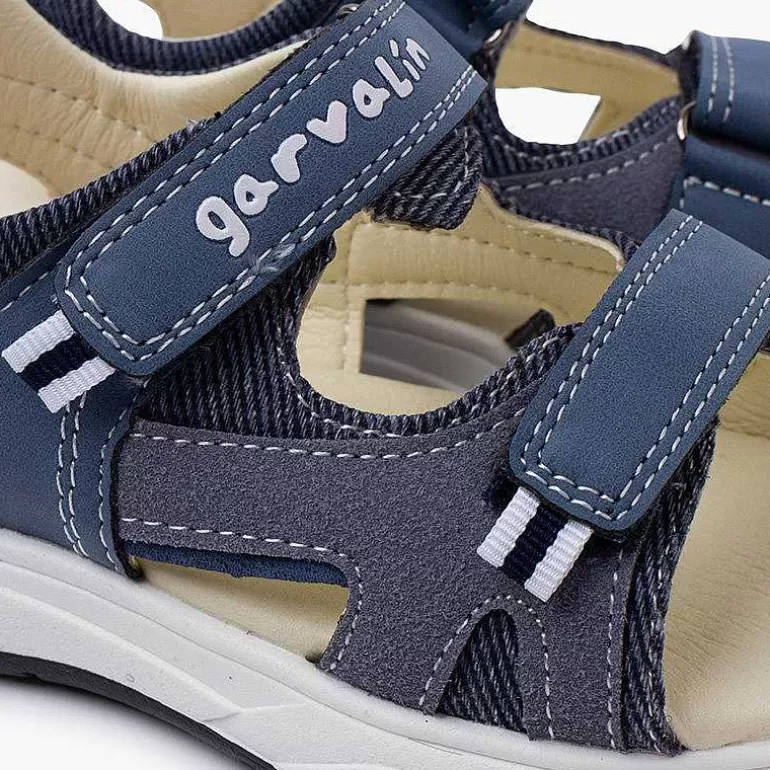 Online Pisamonas Sandalias Unisex Tipo Trekking Cierre Adherente Color Azul