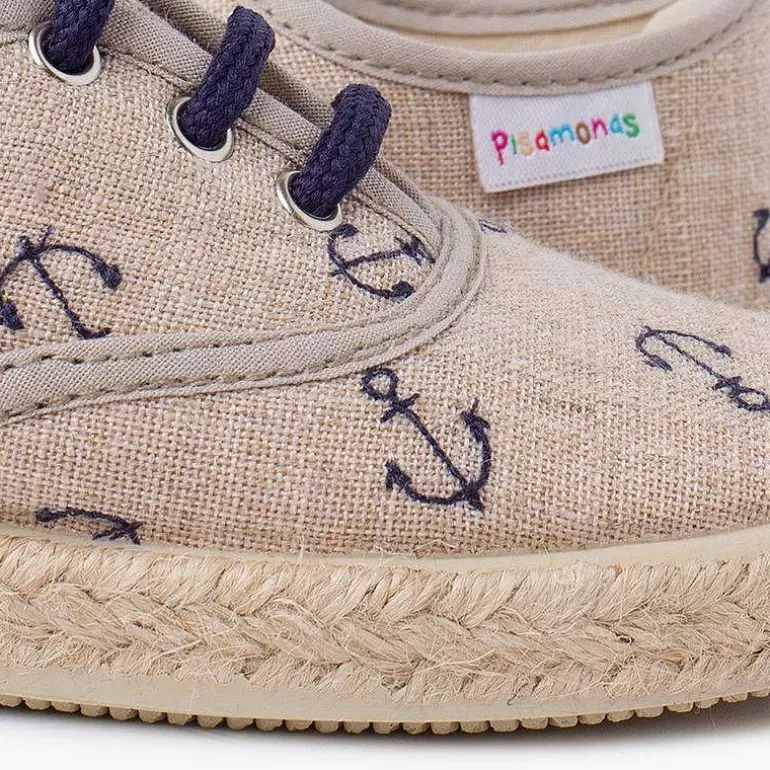 Fashion Pisamonas Zapatillas Anclas Cordones De Colores