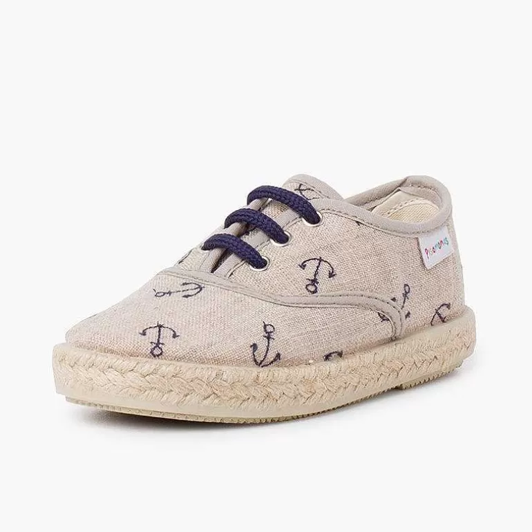 Fashion Pisamonas Zapatillas Anclas Cordones De Colores