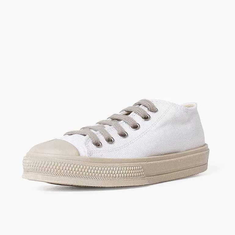 Shop Pisamonas Zapatillas Blancas Puntera Y Cordones Color Color Blanco Y Arena