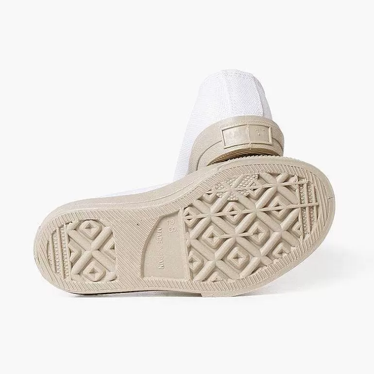 Shop Pisamonas Zapatillas Blancas Puntera Y Cordones Color Color Blanco Y Arena