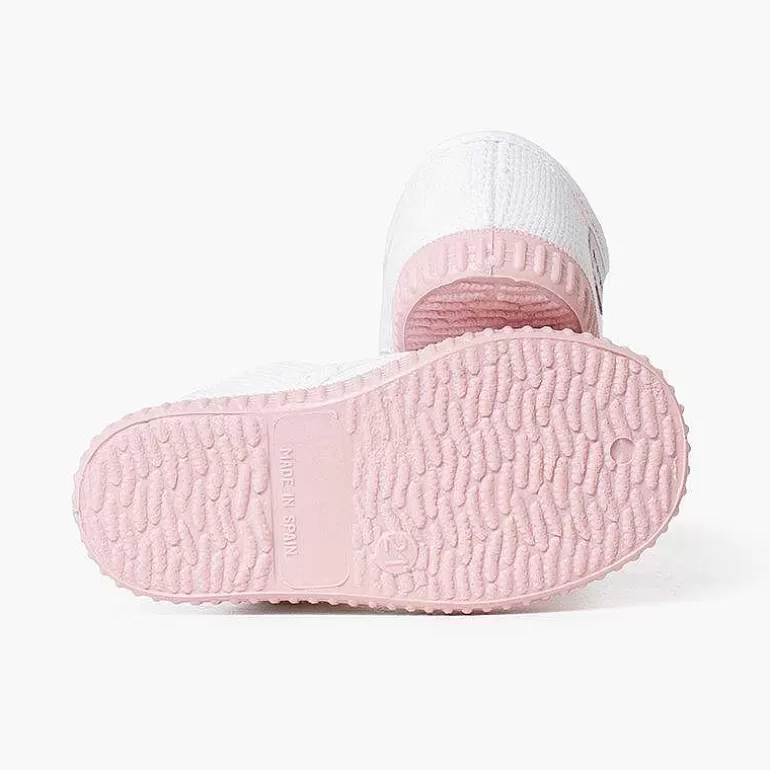 Fashion Pisamonas Zapatillas Blancas Sin Cordones Suela Colores