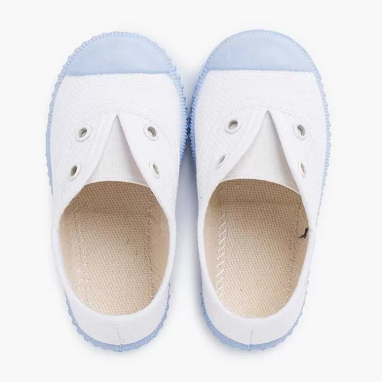 Fashion Pisamonas Zapatillas Blancas Sin Cordones Suela Colores