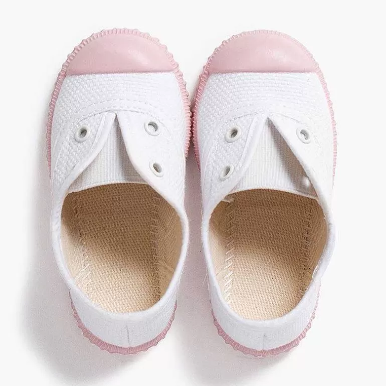 Fashion Pisamonas Zapatillas Blancas Sin Cordones Suela Colores