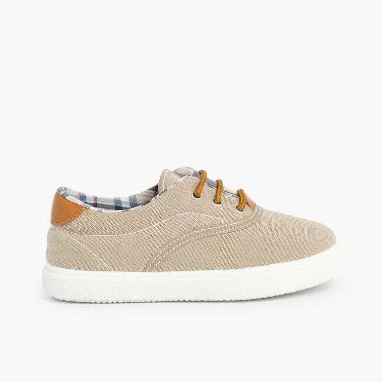 Best Sale Pisamonas Zapatillas Contraste De Lona Y Cordones
