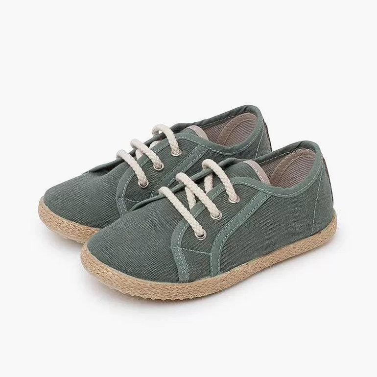 Sale Pisamonas Zapatillas Lona Cordones Tipo Alpargata