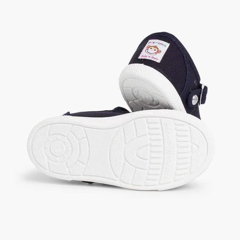 Hot Pisamonas Zapatillas Lona Niños Puntera Goma Tipo Pepitos
