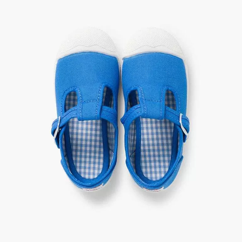 Hot Pisamonas Zapatillas Lona Niños Puntera Goma Tipo Pepitos