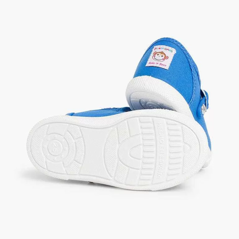 Hot Pisamonas Zapatillas Lona Niños Puntera Goma Tipo Pepitos