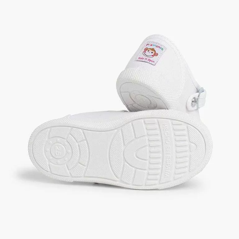Hot Pisamonas Zapatillas Lona Niños Puntera Goma Tipo Pepitos
