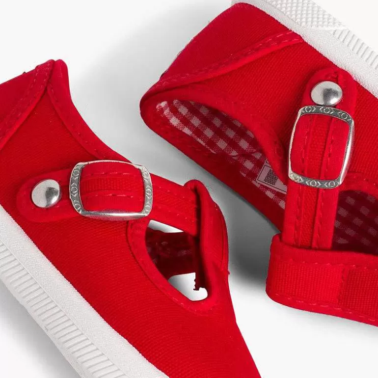 Hot Pisamonas Zapatillas Lona Niños Puntera Goma Tipo Pepitos