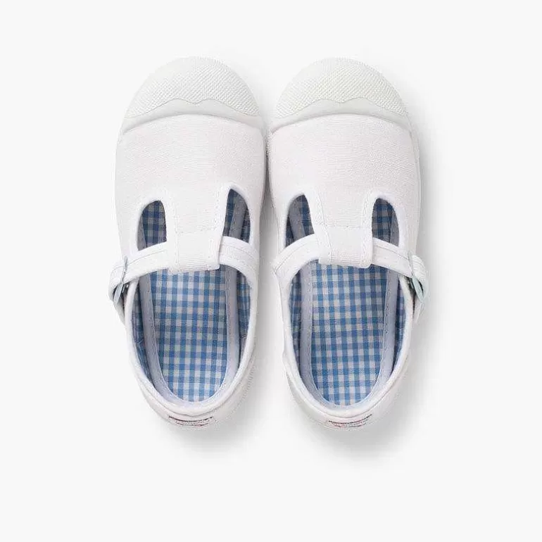Hot Pisamonas Zapatillas Lona Niños Puntera Goma Tipo Pepitos