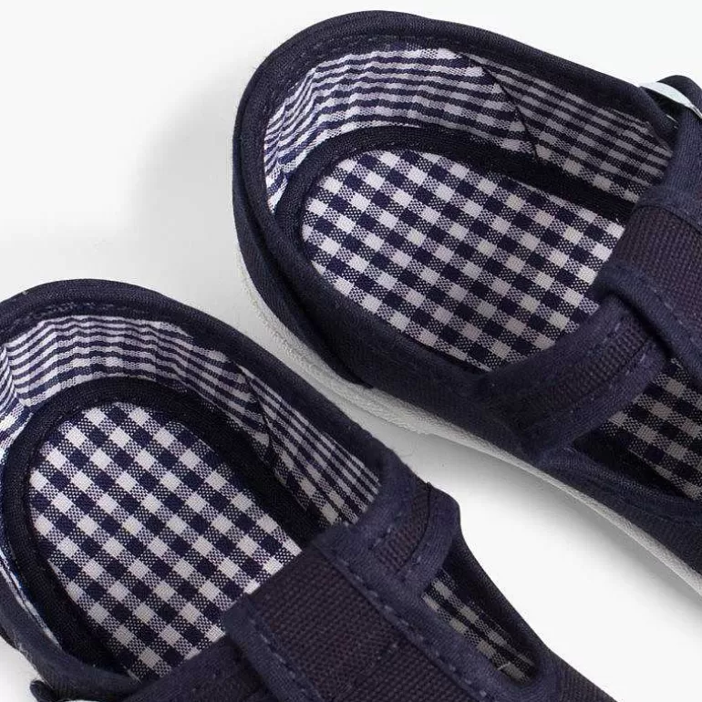 Hot Pisamonas Zapatillas Lona Niños Puntera Goma Tipo Pepitos