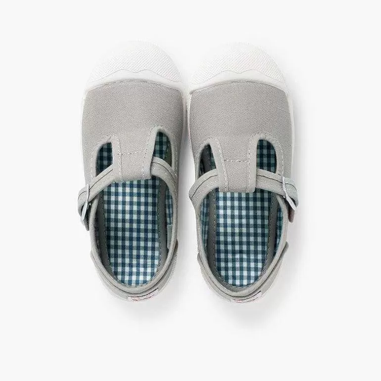 Hot Pisamonas Zapatillas Lona Niños Puntera Goma Tipo Pepitos