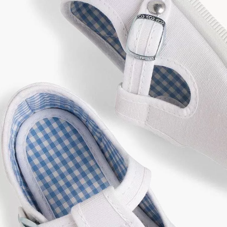 Hot Pisamonas Zapatillas Lona Niños Puntera Goma Tipo Pepitos