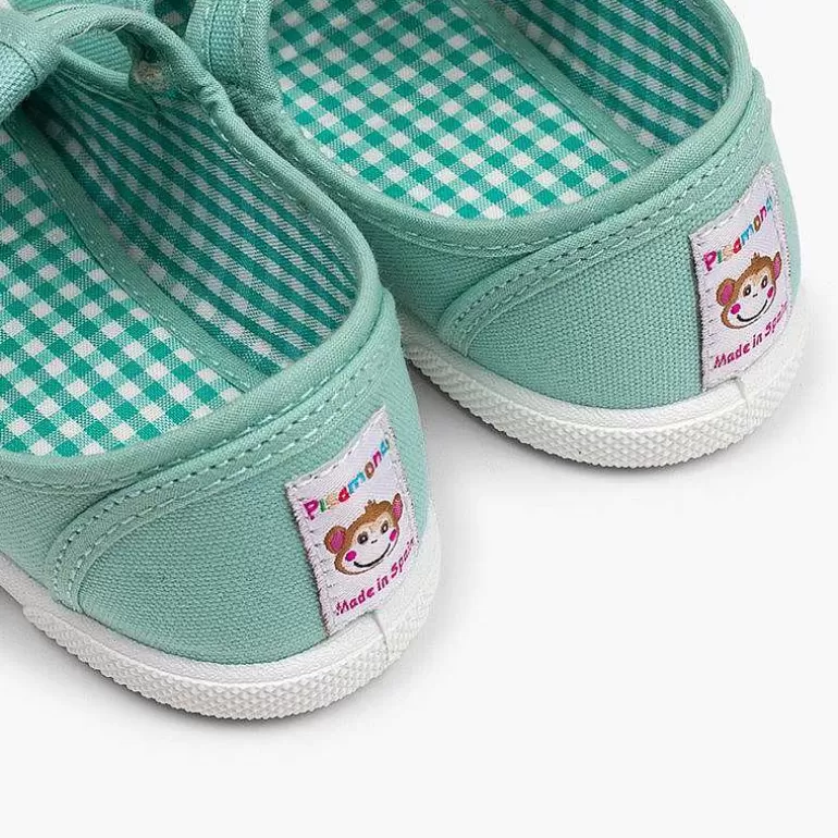 Hot Pisamonas Zapatillas Lona Niños Puntera Goma Tipo Pepitos