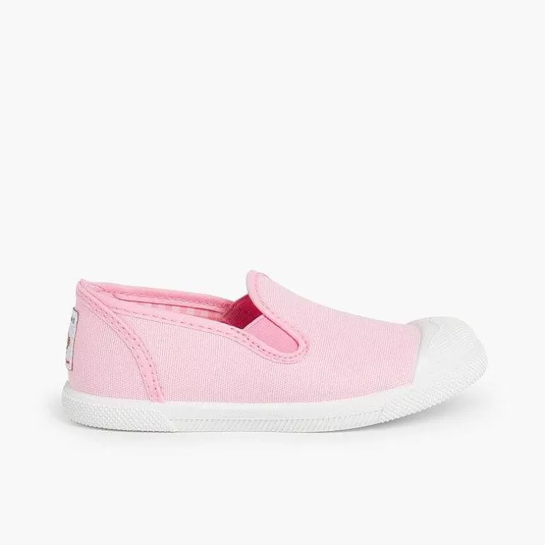 Hot Pisamonas Zapatillas Lona Sin Cordones Con Elasticos Laterales