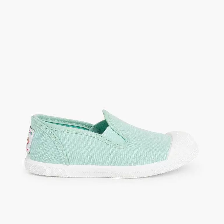 Hot Pisamonas Zapatillas Lona Sin Cordones Con Elasticos Laterales