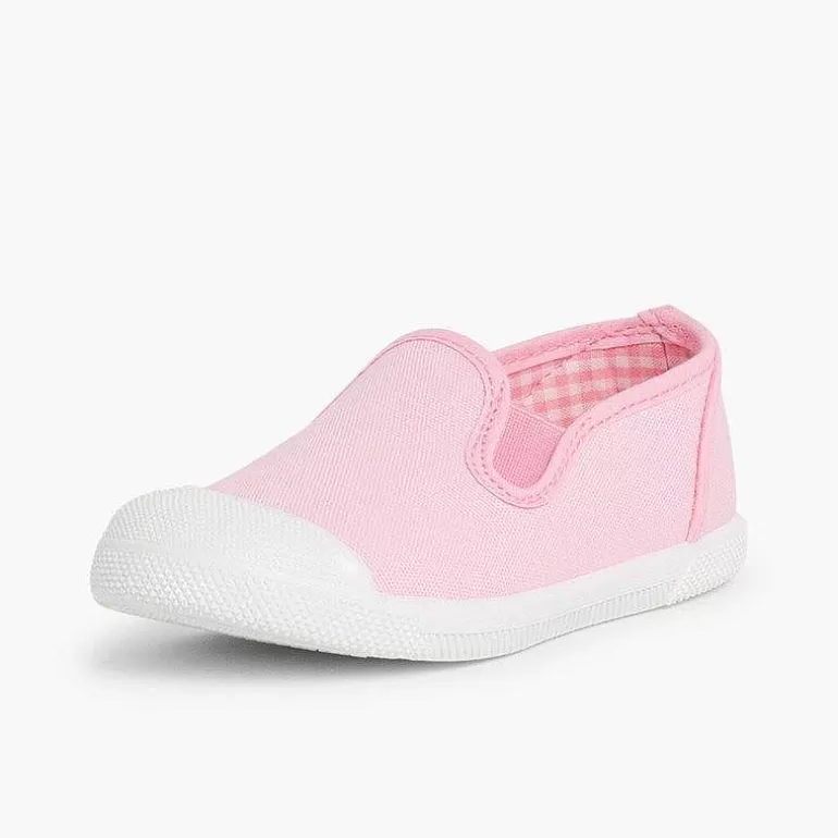 Hot Pisamonas Zapatillas Lona Sin Cordones Con Elasticos Laterales