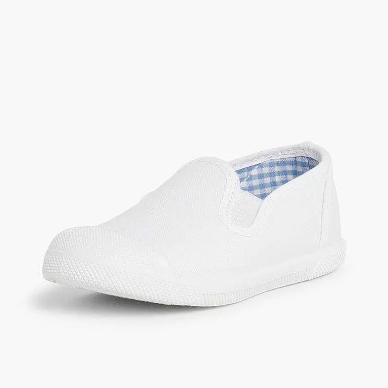 Hot Pisamonas Zapatillas Lona Sin Cordones Con Elasticos Laterales