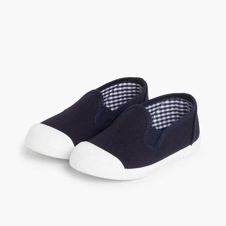 Hot Pisamonas Zapatillas Lona Sin Cordones Con Elasticos Laterales