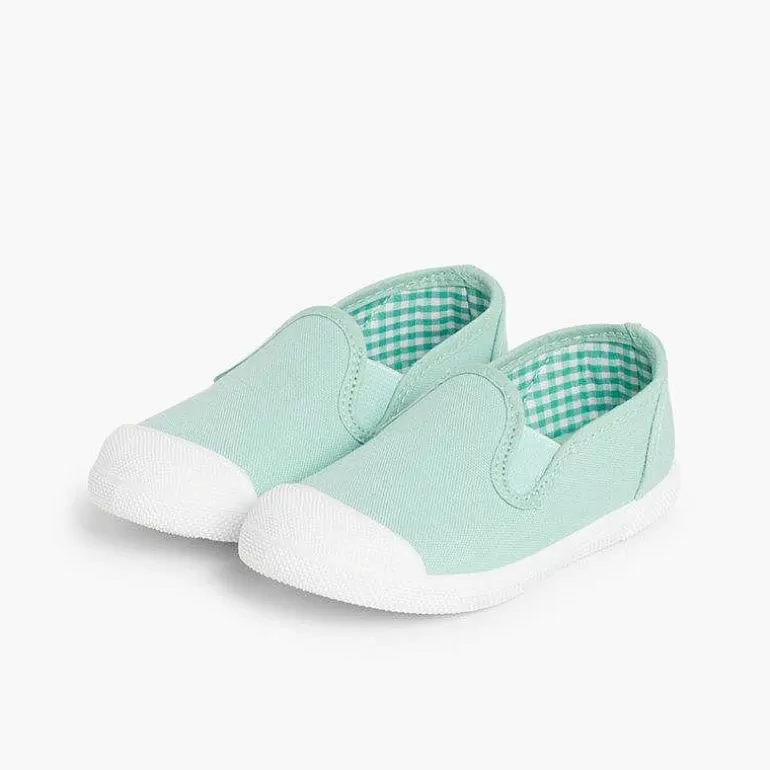 Hot Pisamonas Zapatillas Lona Sin Cordones Con Elasticos Laterales