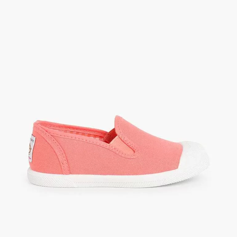 Hot Pisamonas Zapatillas Lona Sin Cordones Con Elasticos Laterales