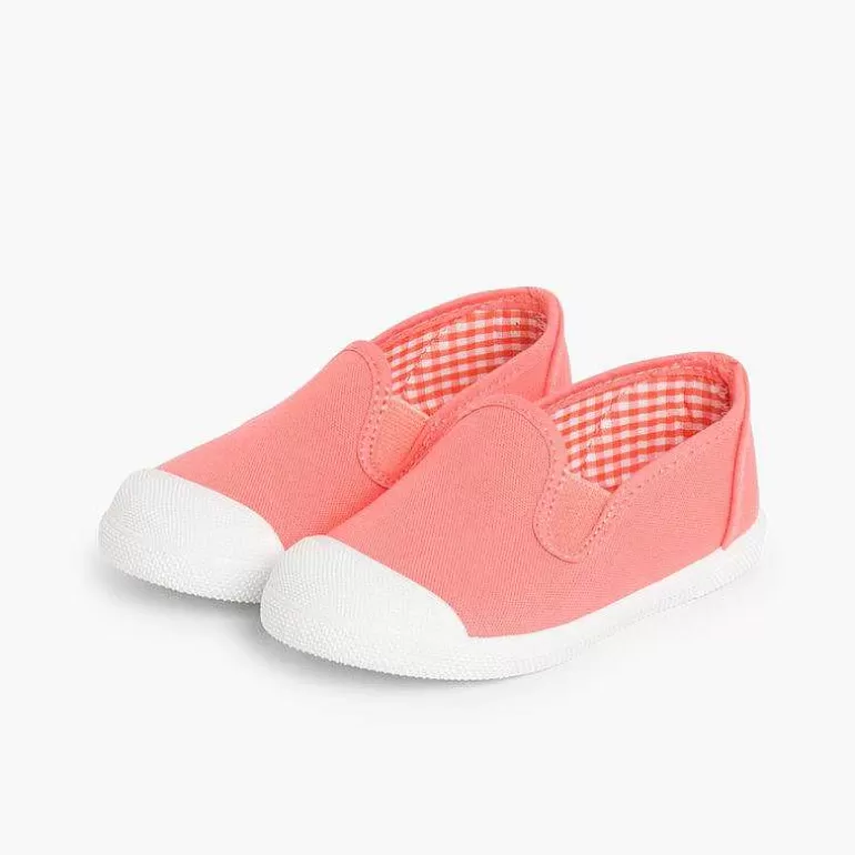 Hot Pisamonas Zapatillas Lona Sin Cordones Con Elasticos Laterales