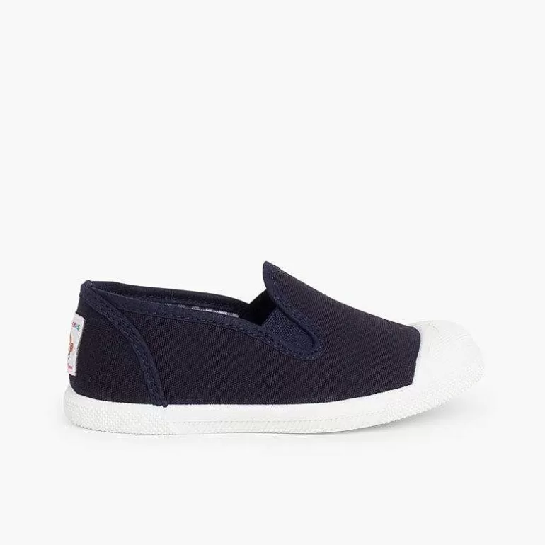Hot Pisamonas Zapatillas Lona Sin Cordones Con Elasticos Laterales