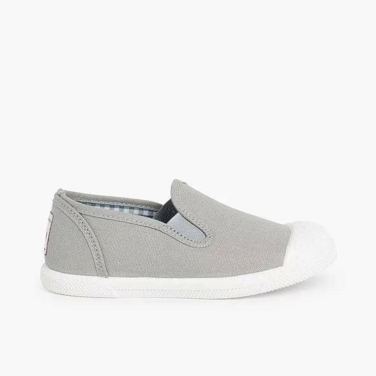 Hot Pisamonas Zapatillas Lona Sin Cordones Con Elasticos Laterales
