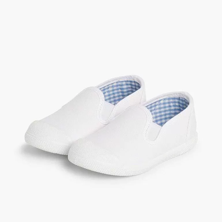 Hot Pisamonas Zapatillas Lona Sin Cordones Con Elasticos Laterales