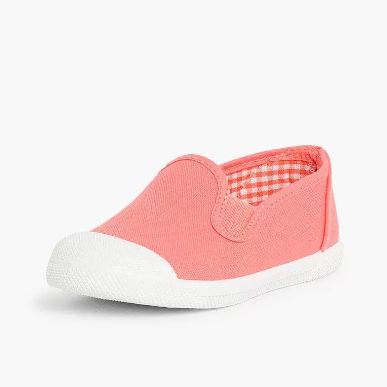 Hot Pisamonas Zapatillas Lona Sin Cordones Con Elasticos Laterales