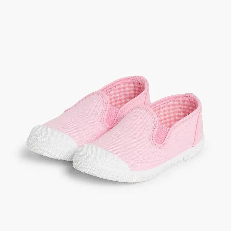 Hot Pisamonas Zapatillas Lona Sin Cordones Con Elasticos Laterales