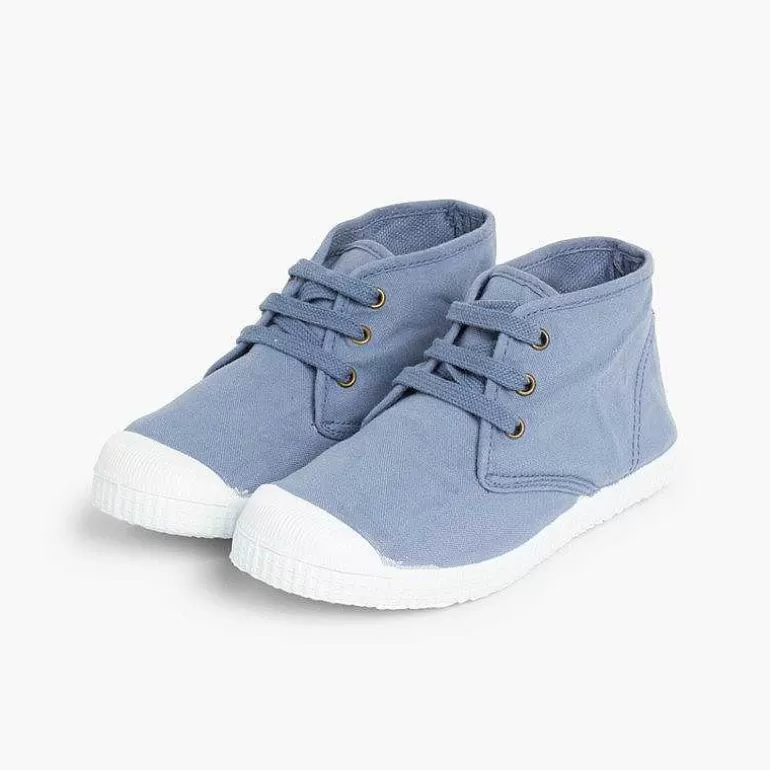 Cheap Pisamonas Zapatillas Lona Tipo Bota Con Cordones