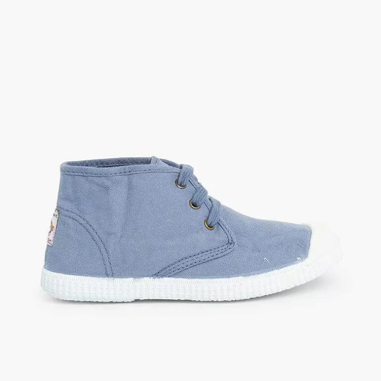 Cheap Pisamonas Zapatillas Lona Tipo Bota Con Cordones