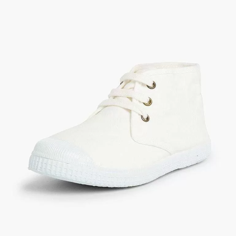 Cheap Pisamonas Zapatillas Lona Tipo Bota Con Cordones