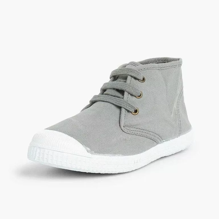 Cheap Pisamonas Zapatillas Lona Tipo Bota Con Cordones