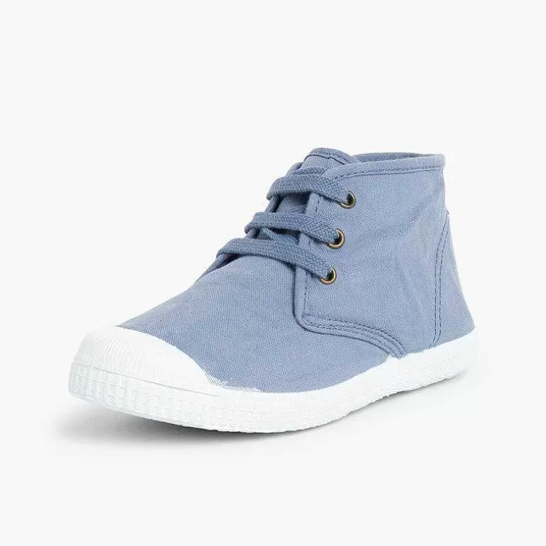 Cheap Pisamonas Zapatillas Lona Tipo Bota Con Cordones
