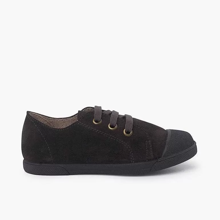 Outlet Pisamonas Zapatillas Serraje Puntera De Goma Y Cordones