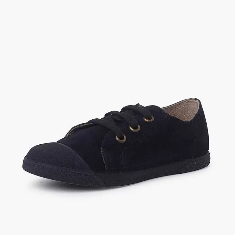 Outlet Pisamonas Zapatillas Serraje Puntera De Goma Y Cordones