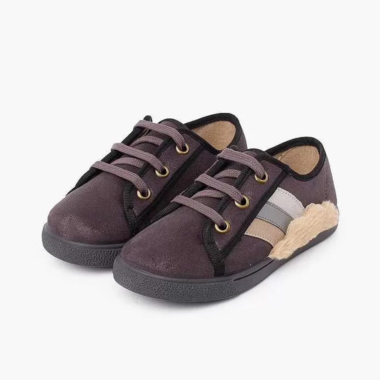 New Pisamonas Zapatillas Tipo Tenis Nube Pelito Color Gris