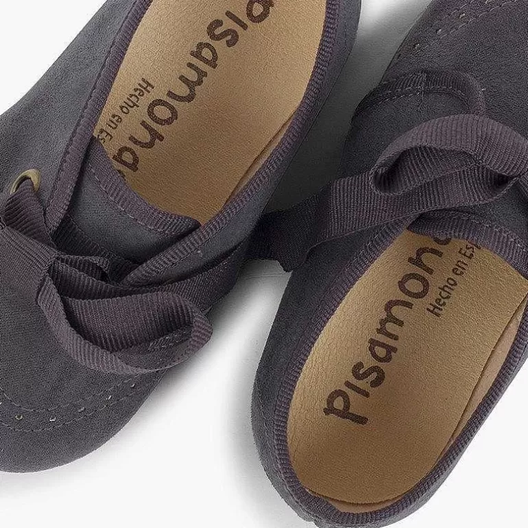 Online Pisamonas Zapatito Niños Tipo Blucher Con Lazo Y Picados