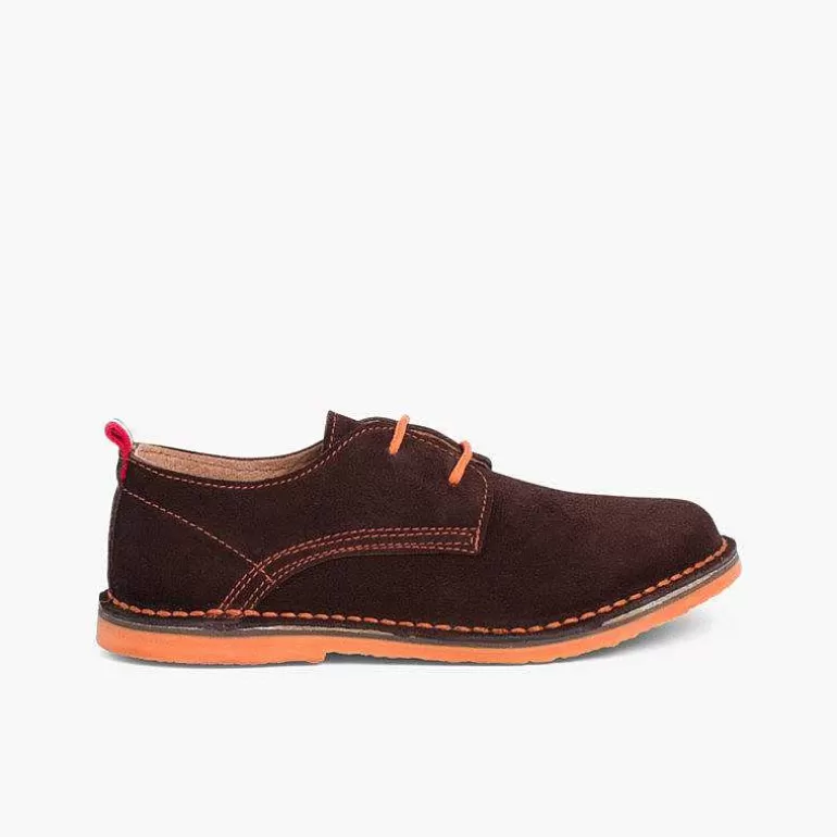 Hot Pisamonas Zapatos Blucher Serraje Suela Y Cordones Colores