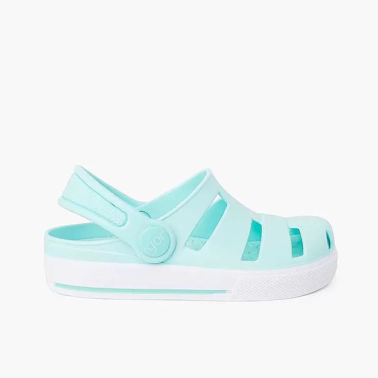 Best Sale Pisamonas Zuecos Goma Tipo Tenis Tira Trasera